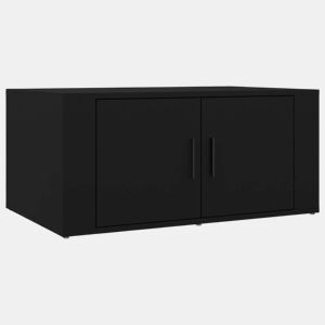 Mesa de Centro, Mesa baixa, 80x50x36 cm derivados de madeira preto