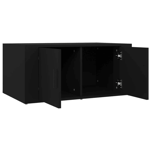 Mesa de Centro, Mesa baixa, 80x50x36 cm derivados de madeira preto