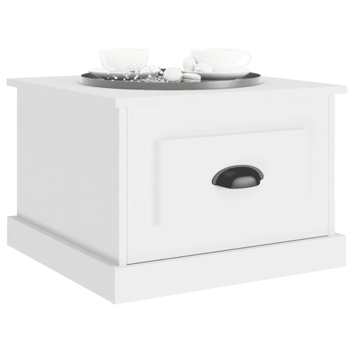 Mesa de Centro, Mesa baixa, 50x50x35 cm derivados madeira branco