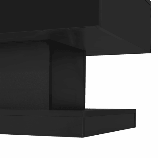 Mesa de centro LED 100x50x45 cm - Mesa elevável com design deslizante lateral, elevação hidráulica e arrumação - Preta Mesa de centro LED 100x50x45 cm - Mesa elevável com design deslizante lateral, elevação hidráulica e arrumação - Preta