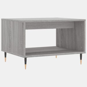 Mesa de Centro, Mesa baixa, 60x50x40 cm derivados de madeira cinzento sonoma