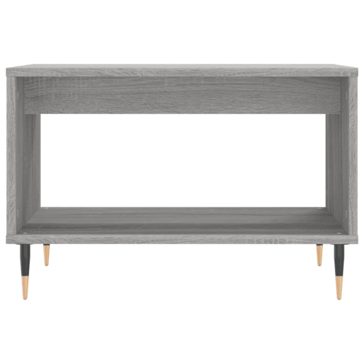 Mesa de Centro, Mesa baixa, 60x50x40 cm derivados de madeira cinzento sonoma