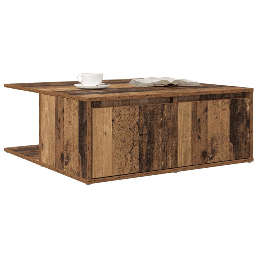 Mesa de Centro, Mesa baixa, com gaveta Madeira antiga 80 x 80 x 31 cm