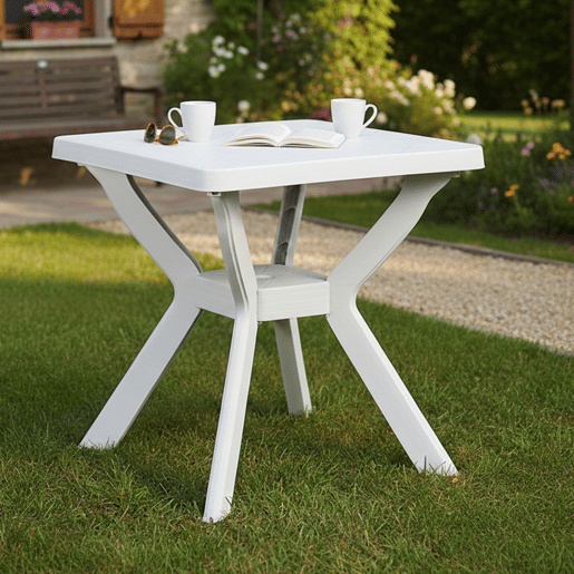 Mesa de exterior 4 lugares em plástico
