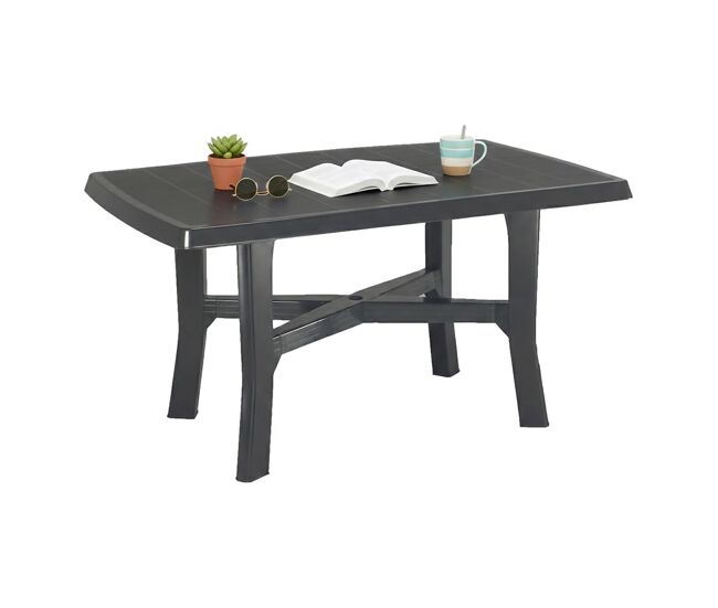 Mesa de exterior 6 plazas de plástico