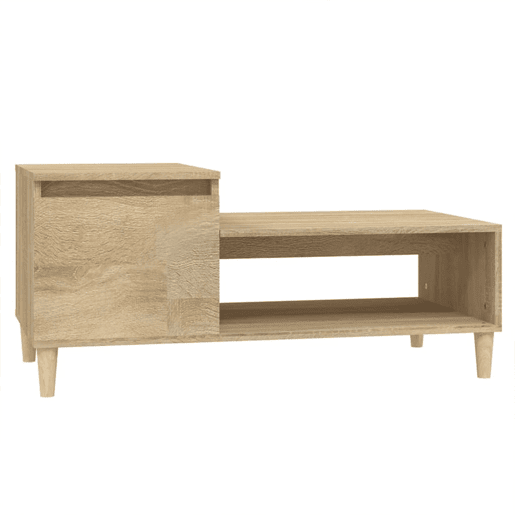 Mesa de Centro, Mesa baixa, 100x50x45 cm derivados madeira carvalho sonoma