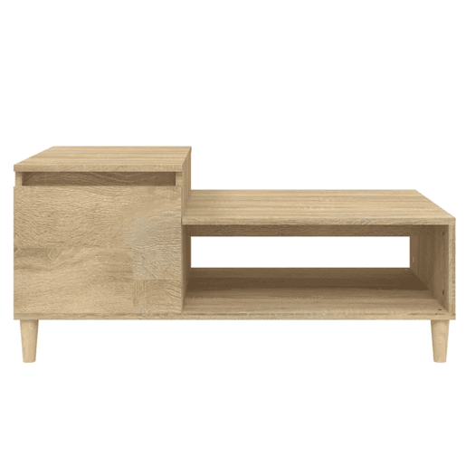 Mesa de Centro, Mesa baixa, 100x50x45 cm derivados madeira carvalho sonoma