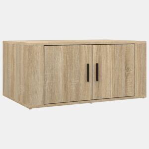 Mesa de Centro, Mesa baixa, 80x50x36 cm derivados madeira carvalho sonoma
