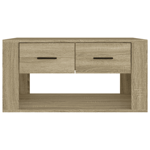 Mesa de Centro, Mesa baixa, 80x50x40 cm derivados madeira carvalho sonoma