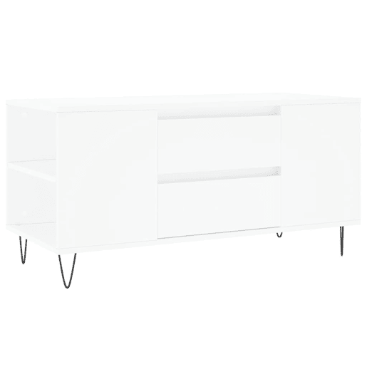 Mesa de Centro, Mesa baixa, 102x44,5x50 cm derivados de madeira branco