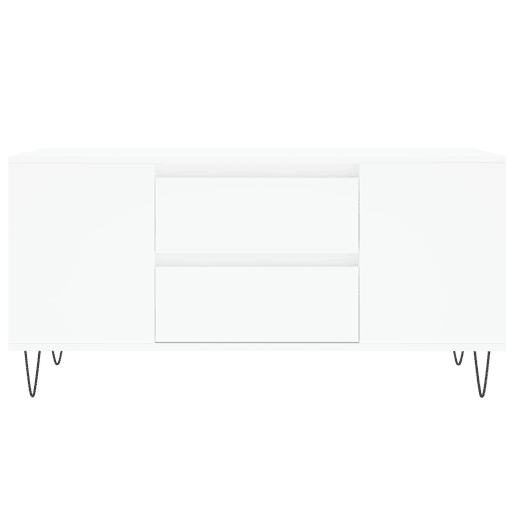 Mesa de Centro, Mesa baixa, 102x44,5x50 cm derivados de madeira branco