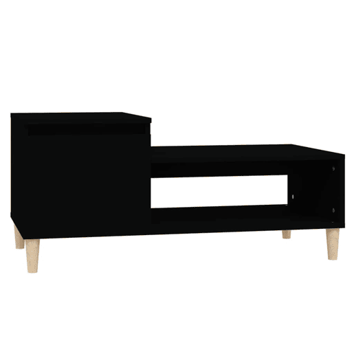 Mesa de Centro, Mesa baixa, 100x50x45 cm derivados de madeira preto