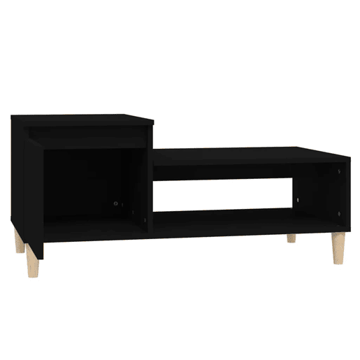 Mesa de Centro, Mesa baixa, 100x50x45 cm derivados de madeira preto