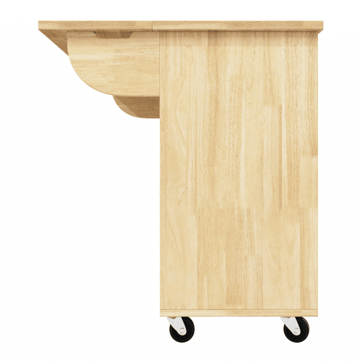 Ilha de cozinha 120x45(75)x92 cm - Carrinho de cozinha com rodas, prateleira para toalhas, portas e gavetas, padrão xadrez, acabamento em madeira natural