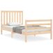 Estructura de cama individual para adultos Estructura de cama individual para adultos Natural