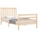 Estructura de cama individual para adultos Estructura de cama individual para adultos Natural