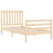 Estructura de cama individual para adultos Estructura de cama individual para adultos Natural