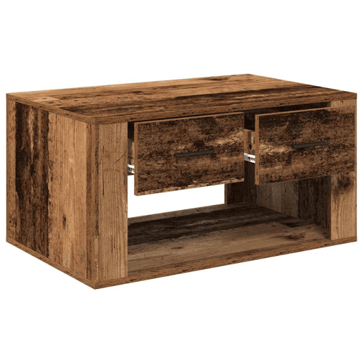 Mesa de Centro, Mesa baixa, com gaveta Madeira Antiga 80 x 50 x 40 cm