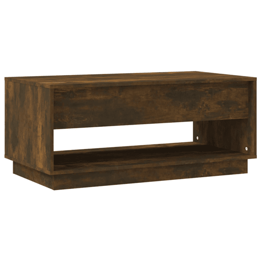 Mesa de Centro, Mesa baixa, 102,5x55x44 cm derivados madeira carvalho fumado