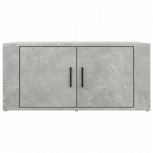 Mesa de Centro, Mesa baixa, 80x50x36 cm derivados madeira cinzento cimento