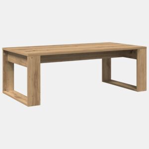 Mesa de Centro, Mesa baixa, 102x50x35 cm deriv. madeira carvalho artisiano