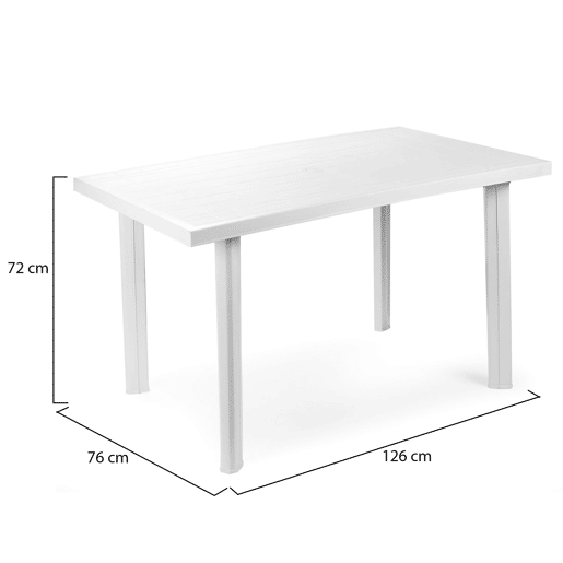 Mesa de Exterior 6 Lugares em Plástico