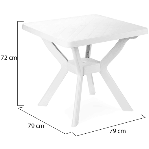 Mesa de Exterior 4 Lugares em Plástico Mesa de Exterior 4 Lugares em Plástico