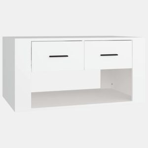 Mesa de Centro, Mesa baixa, 80x50x40 cm derivados de madeira branco