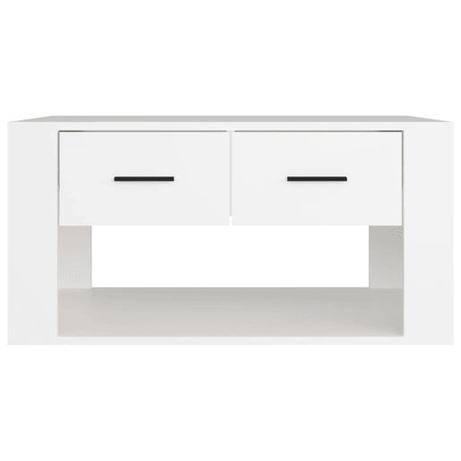 Mesa de Centro, Mesa baixa, 80x50x40 cm derivados de madeira branco