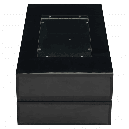 Mesa de centro LED - Tamanho padrão - Com controlo por aplicação Bluetooth, design sofisticado, para festas, escritórios, sala de estar - Preto Mesa de centro LED - Tamanho padrão - Com controlo por aplicação Bluetooth, design sofisticado, para festas, escritórios, sala de estar - Preto