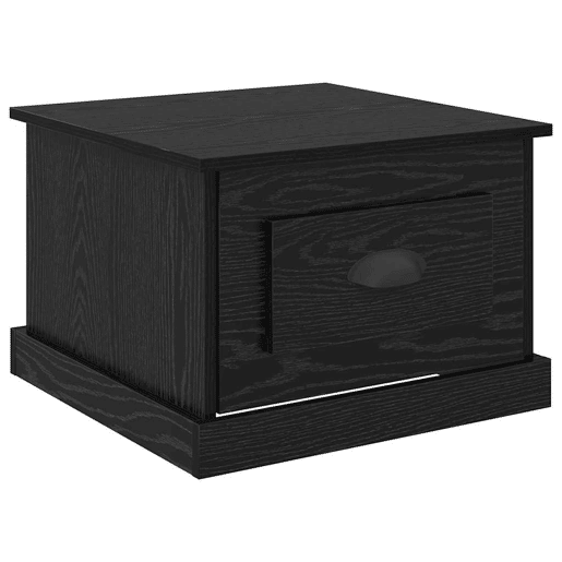 Mesa de Centro, Mesa baixa, com gaveta Carvalho Preto 50 x 50 x 35 cm