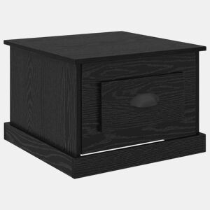 Mesa de Centro, Mesa baixa, com gaveta Carvalho Preto 50 x 50 x 35 cm