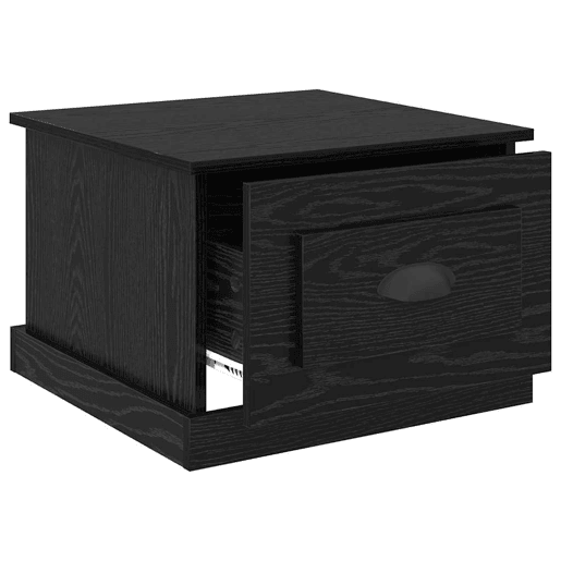 Mesa de Centro, Mesa baixa, com gaveta Carvalho Preto 50 x 50 x 35 cm