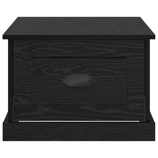 Mesa de Centro, Mesa baixa, com gaveta Carvalho Preto 50 x 50 x 35 cm