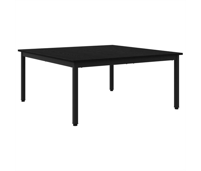 Mesa de café - mesa de centro - mesa baja roble negro 100 x 100 x 45 cm madera de ingeniería
