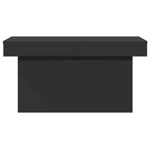 Mesa de Centro, Mesa baixa, 80x55x40 cm derivados de madeira preto
