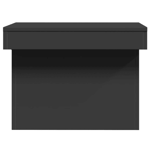 Mesa de Centro, Mesa baixa, 80x55x40 cm derivados de madeira preto