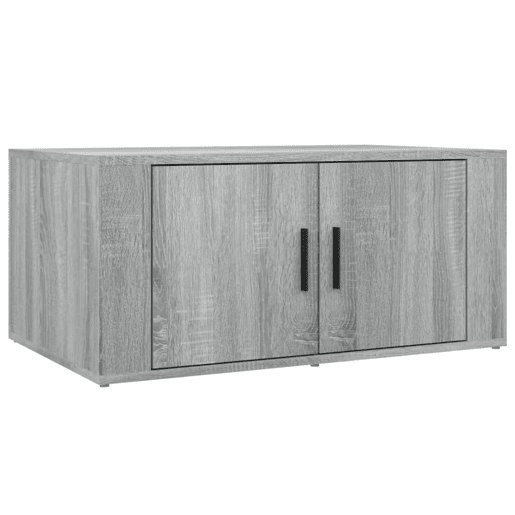 Mesa de Centro, Mesa baixa, 80x50x36 cm derivados de madeira cinza sonoma