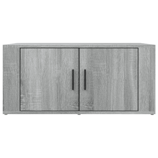Mesa de Centro, Mesa baixa, 80x50x36 cm derivados de madeira cinza sonoma