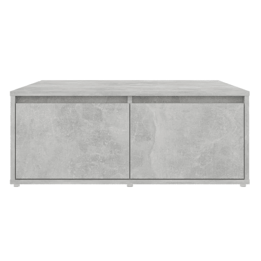 Mesa de Centro, Mesa baixa, 80x80x31 cm contraplacado cinzento cimento
