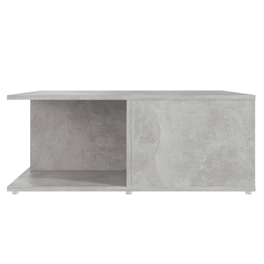 Mesa de Centro, Mesa baixa, 80x80x31 cm contraplacado cinzento cimento