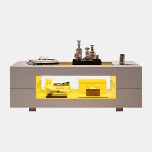 Mesa de centro LED - Controlo por aplicação Bluetooth - Branca