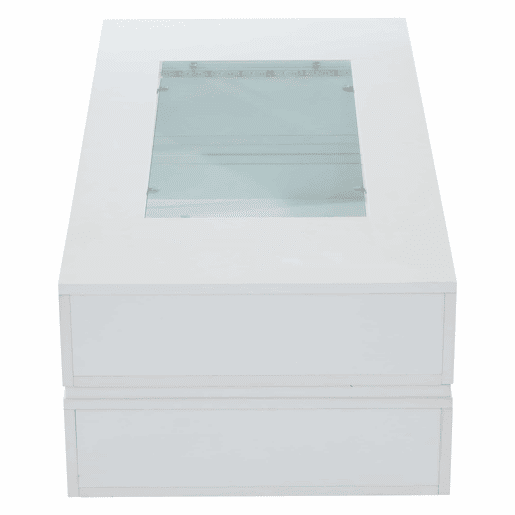 Mesa de centro LED - Controlo por aplicação Bluetooth - Branca