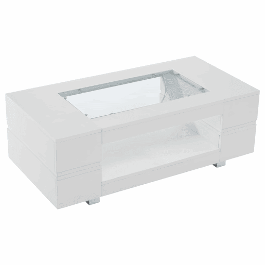 Mesa de centro LED - Controlo por aplicação Bluetooth - Branca