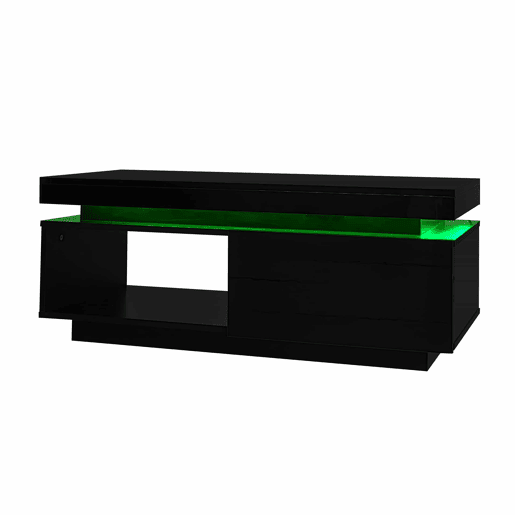 Mesa de centro moderna 100x50x40,3 cm - Mesa elegante com gaveta e capacidade de carga de 50 kg - Branco