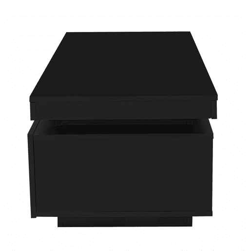 Mesa de centro moderna 100x50x40,3 cm - Mesa elegante com gaveta e capacidade de carga de 50 kg - Branco