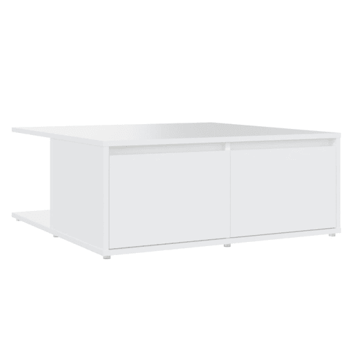 Mesa de Centro, Mesa baixa, 80x80x31 cm derivados de madeira branco