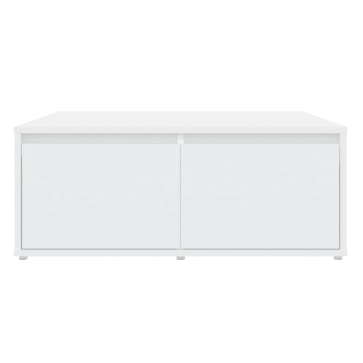 Mesa de Centro, Mesa baixa, 80x80x31 cm derivados de madeira branco