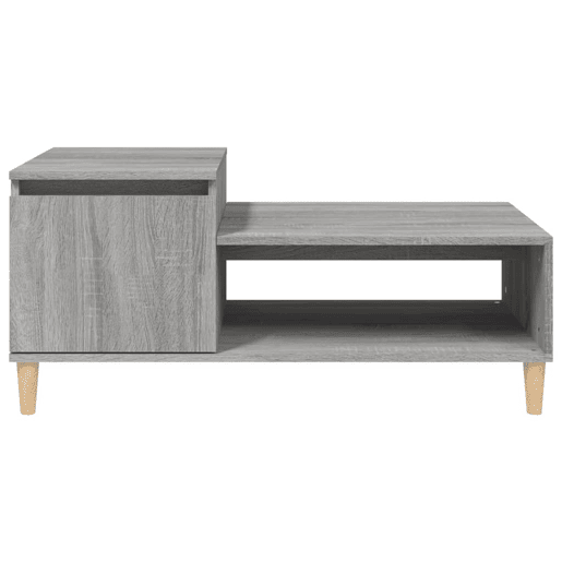 Mesa de Centro, Mesa baixa, 100x50x45 cm derivados madeira cinzento sonoma