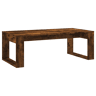 Mesa de Centro, Mesa baixa, 102x50x35 cm derivados madeira carvalho fumado